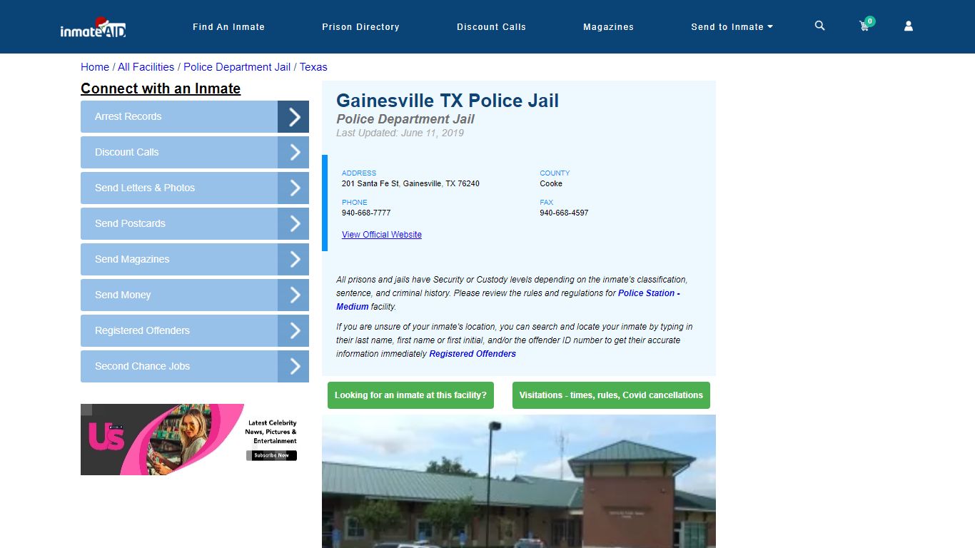 Gainesville TX Police Jail & Inmate Search - Gainesville, TX